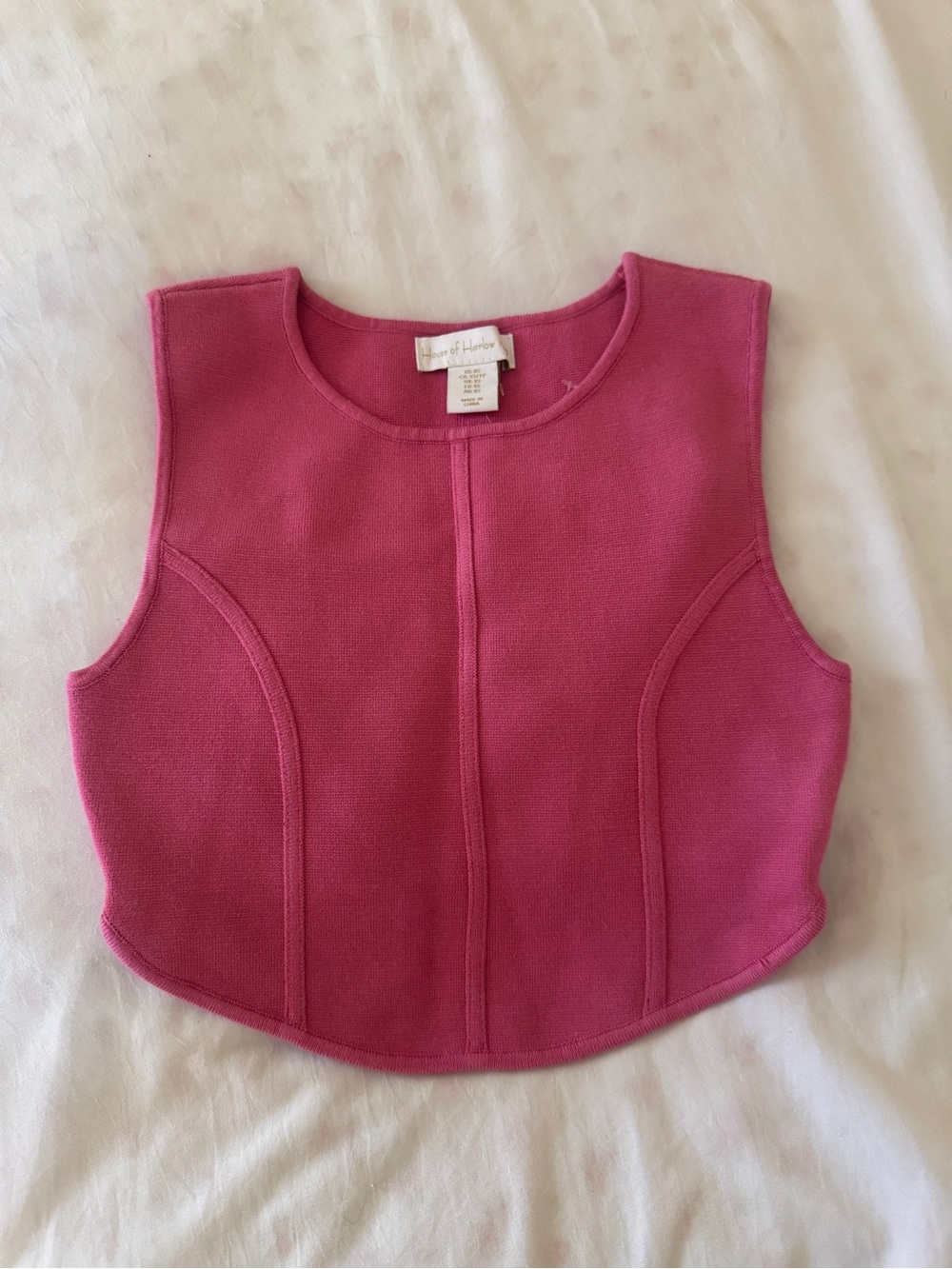 House of Harlow XS pink crop top